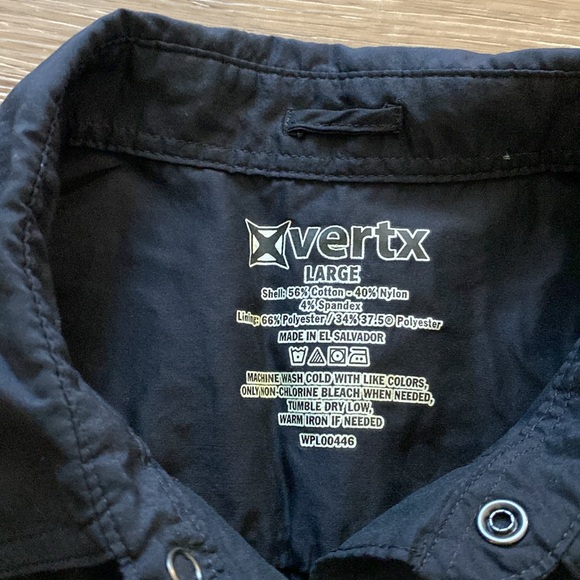 Mens Large VERTEX button down concealment long sleeve shirt - Picture 3 of 3